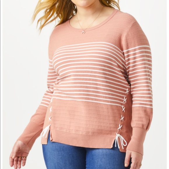 Molly&Isadora, Eliza Striped Sweater, 3X, NWT - Picture 1 of 7